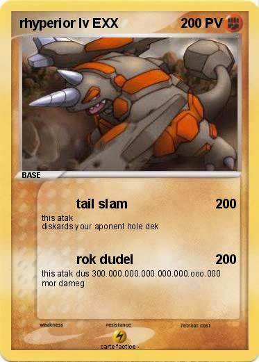 Pokemon rhyperior lv EXX