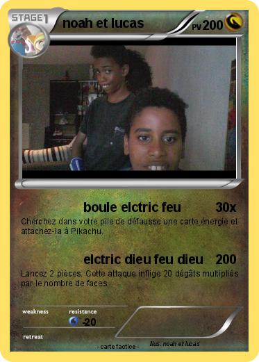 Pokemon noah et lucas