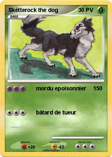 Pokemon Skétterock the dog