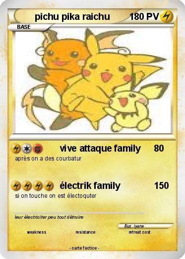 Pokemon pichu pika raichu