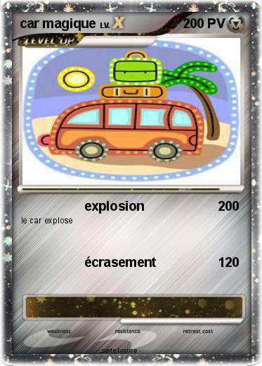 Pokemon car magique