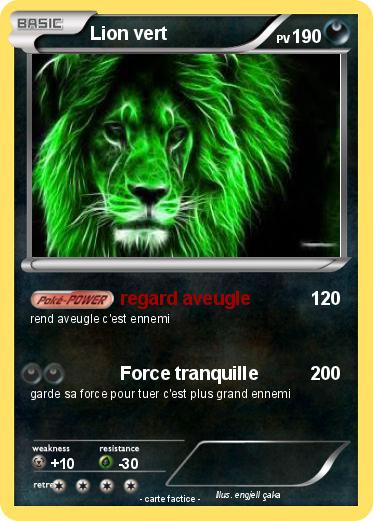 Pokemon Lion vert