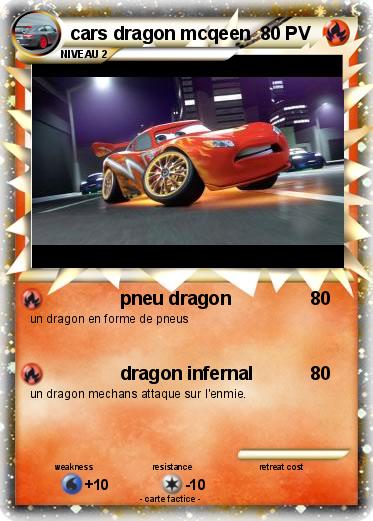 Pokemon cars dragon mcqeen