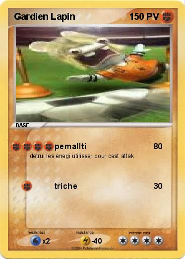 Pokemon Gardien Lapin