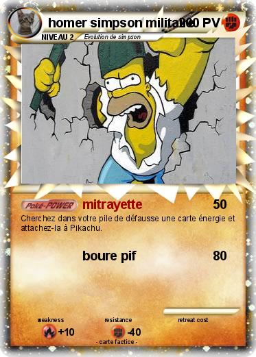 Pokemon homer simpson militaire