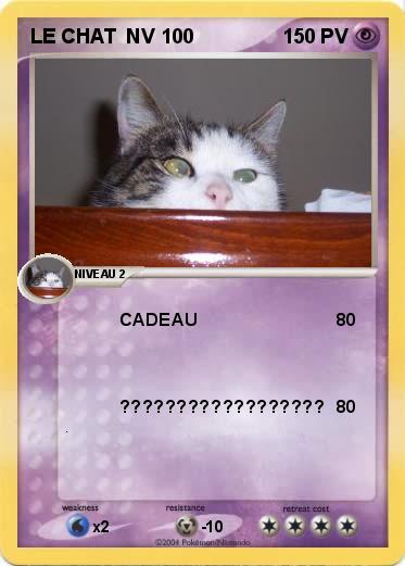 Pokemon LE CHAT  NV 100