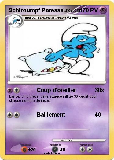 Pokemon Schtroumpf Paresseux