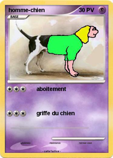Pokemon homme-chien