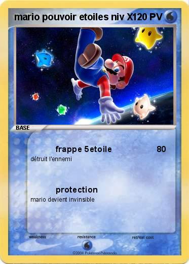 Pokemon mario pouvoir etoiles niv X