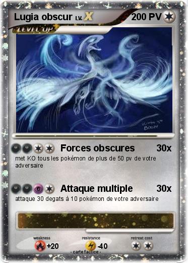 Pokemon Lugia obscur