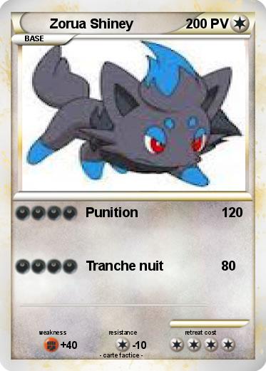 Pokemon Zorua Shiney