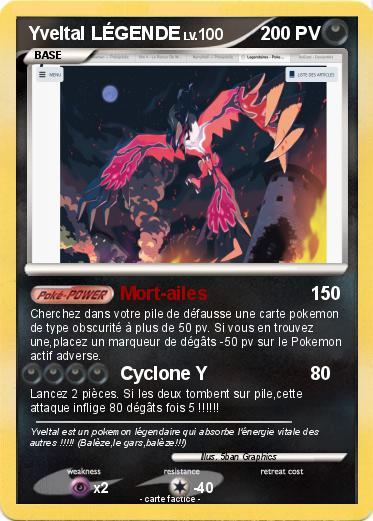 Pokemon Yveltal LÉGENDE