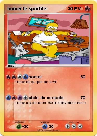 Pokemon homer le sportife