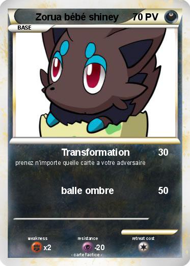 Pokemon Zorua bébé shiney
