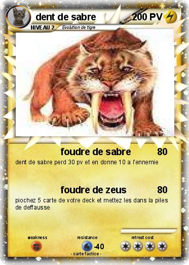 Pokemon dent de sabre