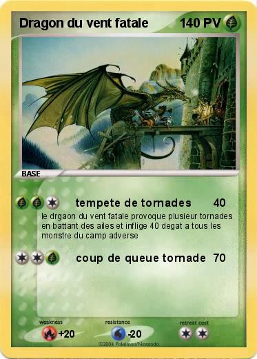 Pokemon Dragon du vent fatale
