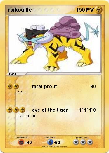 Pokemon raikouille
