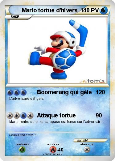 Pokemon Mario tortue d'hivers