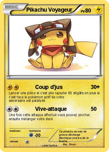 Pokemon Pikachu Voyageur