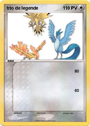 Pokemon trio de legende