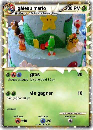 Pokemon gâteau mario