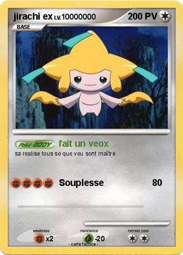 Pokemon jirachi ex