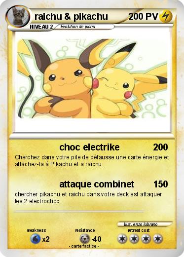 Pokemon raichu & pikachu