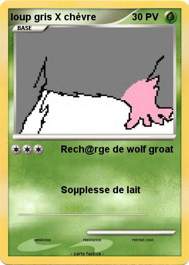 Pokemon loup gris X chèvre