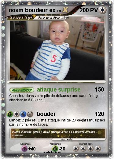 Pokemon noam boudeur ex