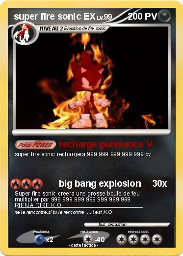 Pokemon super fire sonic EX