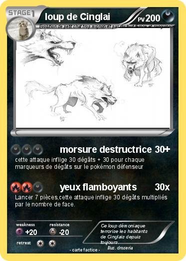 Pokemon loup de Cinglai