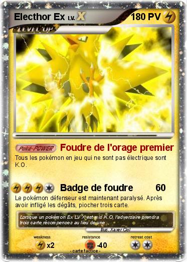 Pokemon Electhor Ex