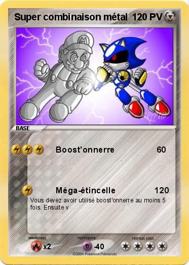 Pokemon Super combinaison métal