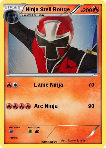 Pokemon Ninja Stell Rouge