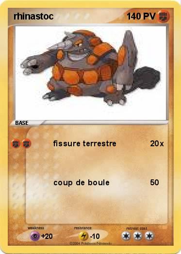 Pokemon rhinastoc