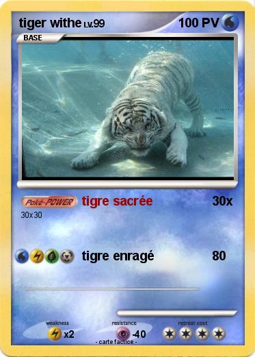 Pokemon tiger withe