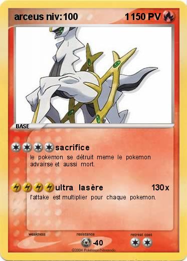 Pokemon arceus niv:100                  1