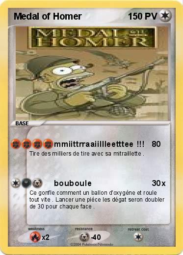 Pokemon Medal of Homer 