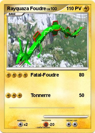 Pokemon Rayquaza Foudre