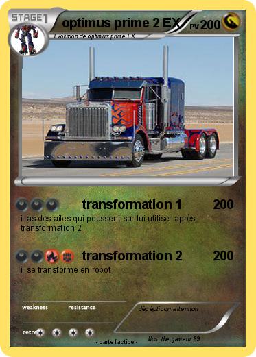 Pokemon optimus prime 2 EX
