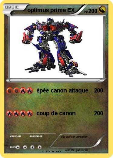 Pokemon optimus prime EX