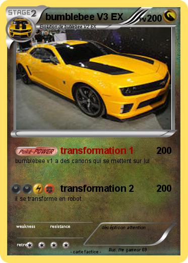 Pokemon bumblebee V3 EX