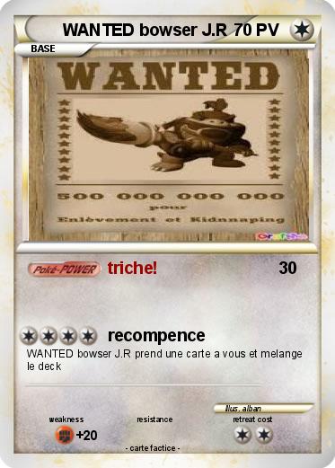 Pokemon WANTED bowser J.R