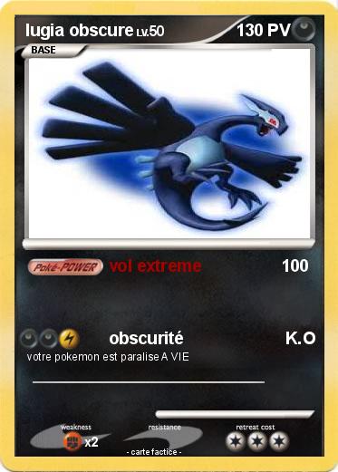 Pokemon lugia obscure