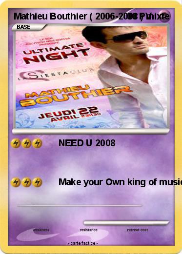 Pokemon Mathieu Bouthier ( 2006-2008 ) mixte