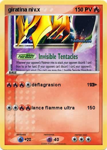 Pokemon giratina niv.x          
