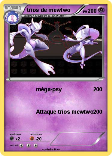 Pokemon trios de mewtwo