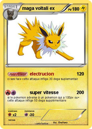 Pokemon maga voltali ex