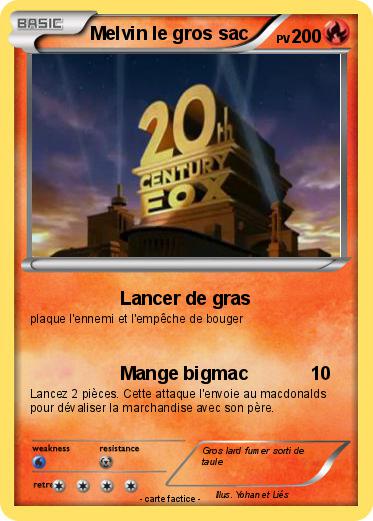 Pokemon Melvin le gros sac