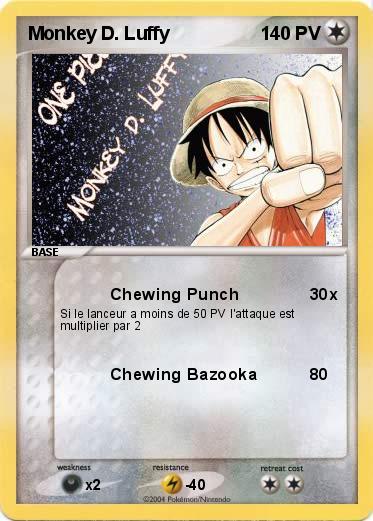 Pokemon Monkey D. Luffy